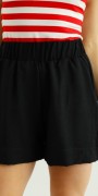 TASIA Len hatású Short - Fekete
