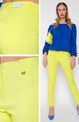 Warp Zone vászon nadrág-lime 