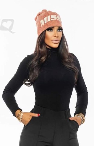 Missq Posy garbós felső vastagabb kötött 