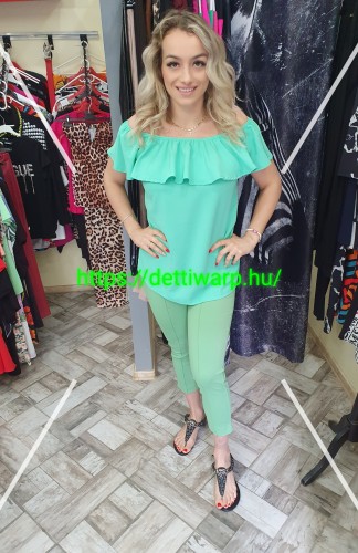 Warp Zone gumis felső-almazöld