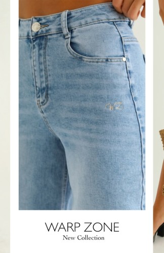 Warp Zone RÉLIA Hímzett Farmernadrág