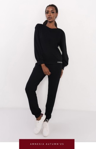 Amnesia Belle Jogging felső- fekete 