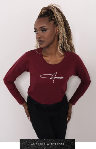 Amnesia T-póló-bordó