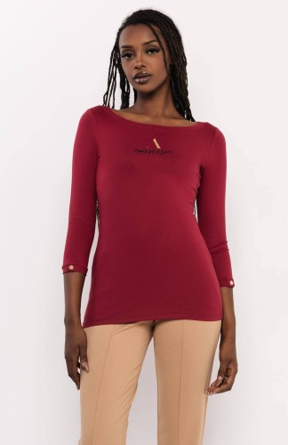 Amnesia Balan felső-bordó