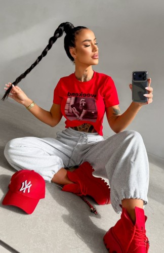 O La Voga Idcare póló-piros