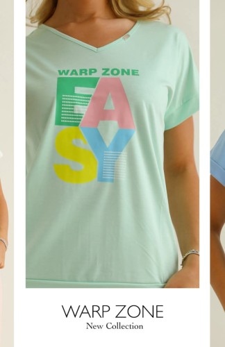 Warp Zone póló-rózsaszín