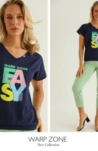 Warp Zone póló-sötétkék