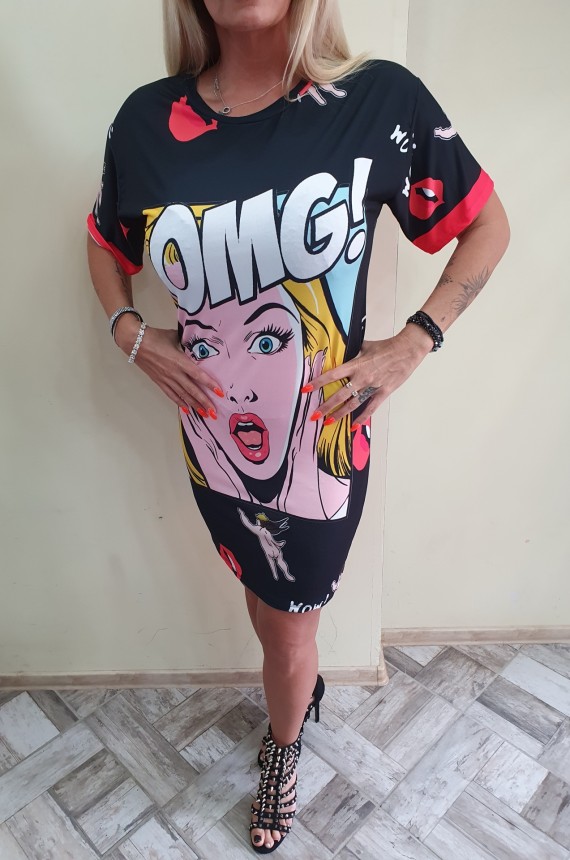 Képregényes ruha/tunika 