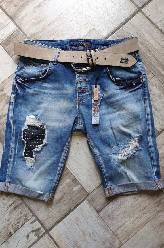 Boyfriend térd farmer +öv