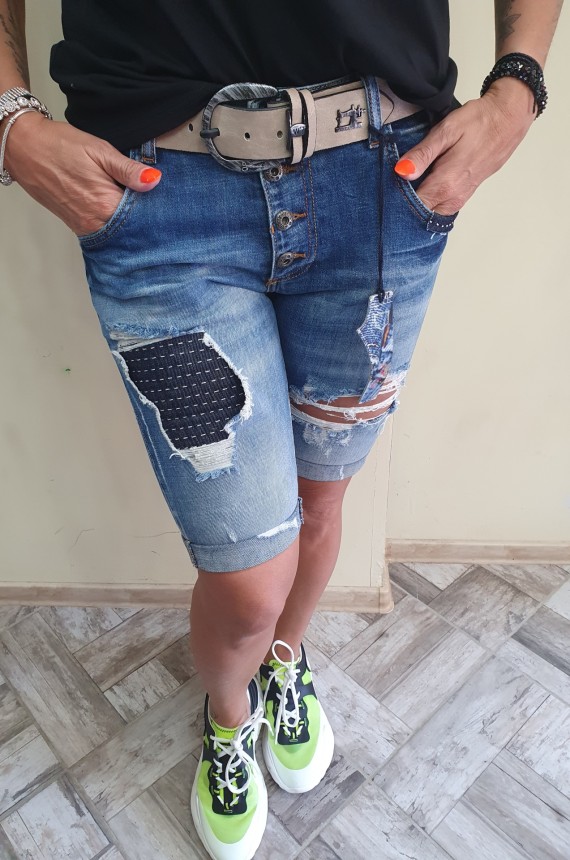 Boyfriend térd farmer +öv