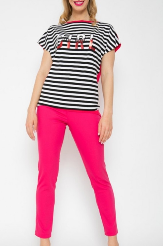 Warp Zone vászon nadrág-pink