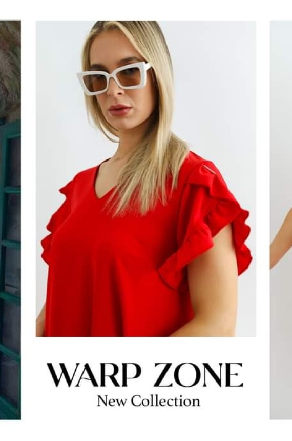 Warp Zone ruha-piros 