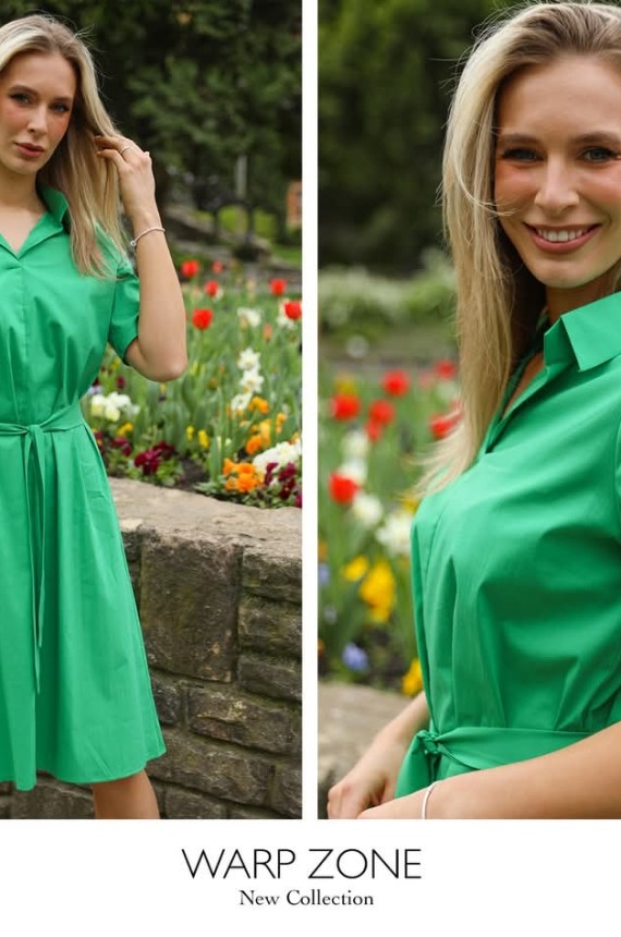 HAILEY Puplin Ing Ruha - Zöld