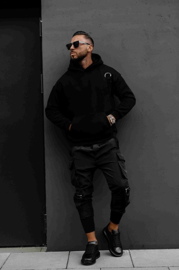 O La Voga Zaer pulóver-fekete