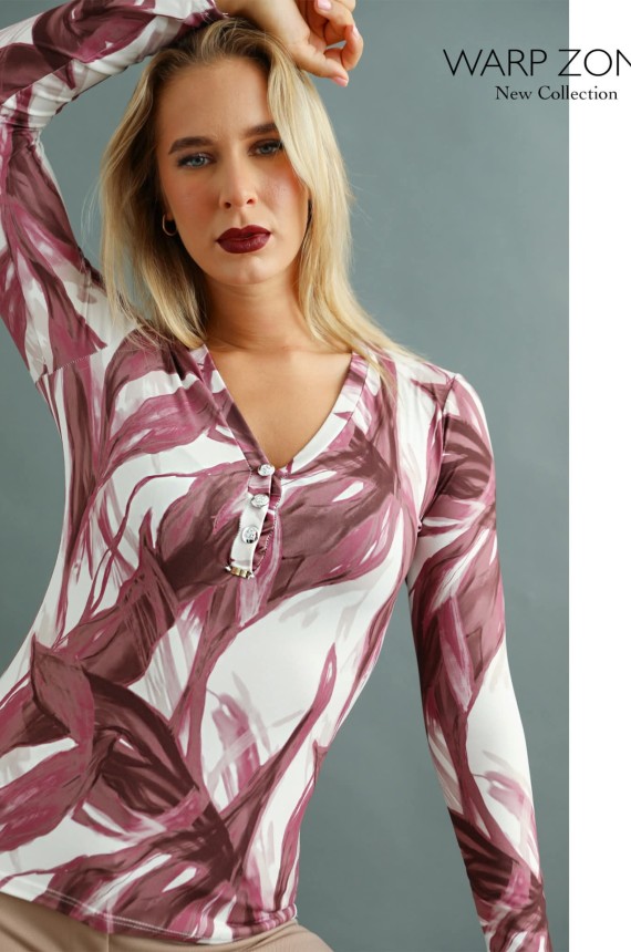 DELENA Felső - Vörös Mintás