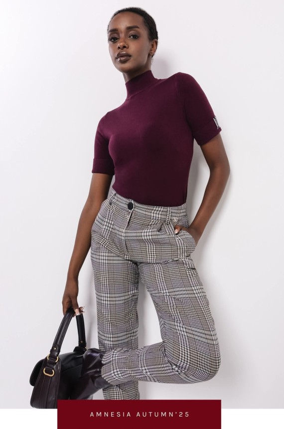 Amnesia Jozefa nadrág kockás