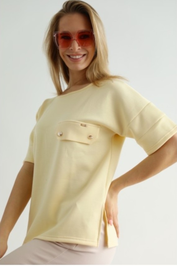 Warp Zone VINNIE Felső - Pasztell Sárga