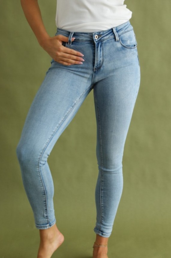 Warp Zone elasztikus farmernadrág push up-os 