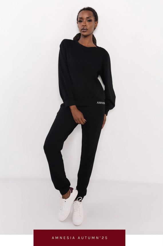 Amnesia Belle Jogging felső- fekete 