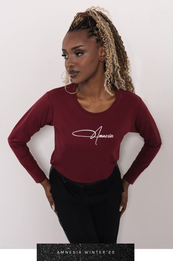 Amnesia T-póló-bordó