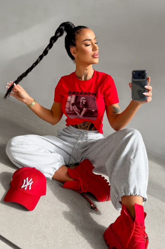 O La Voga Idcare póló-piros