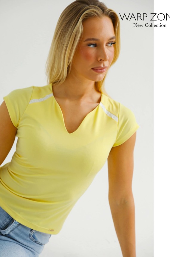 Warp Zone Gombos Felső - sárga