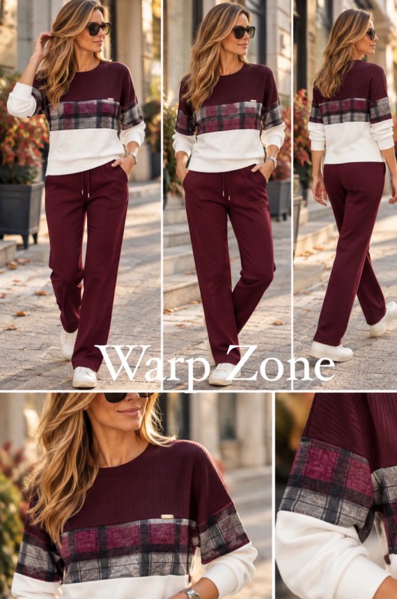 Warp Zone DIARA Felső - Bordó